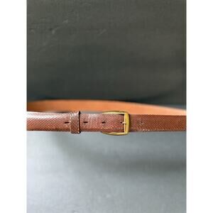 Vintage Hickok Reptile Belt Mens Size 38 Lizard Brown Leather Classic Career